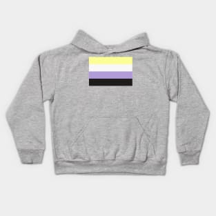 Pastel Enby Pride Flag Kids Hoodie